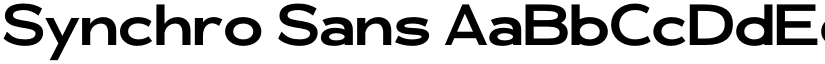 Synchro Sans font
