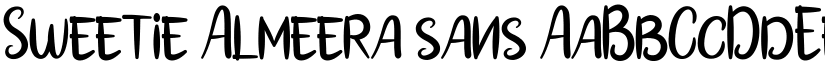 Sweetie Almeera sans font