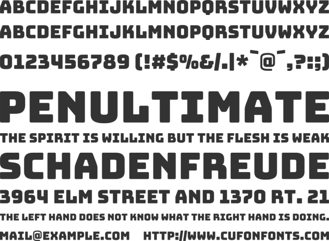 Bungee font preview