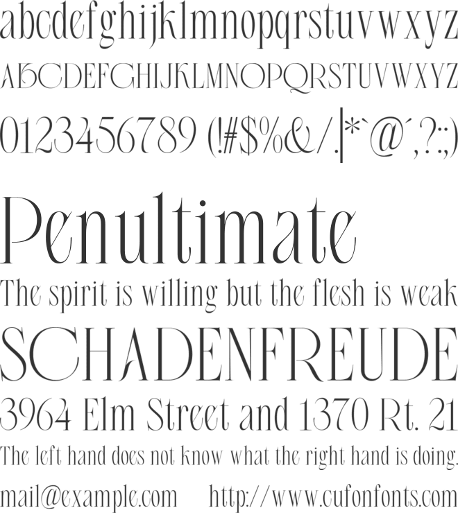Chiro font preview