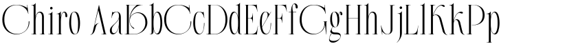 Chiro font