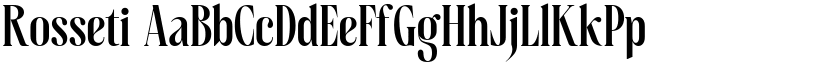 Rosseti font