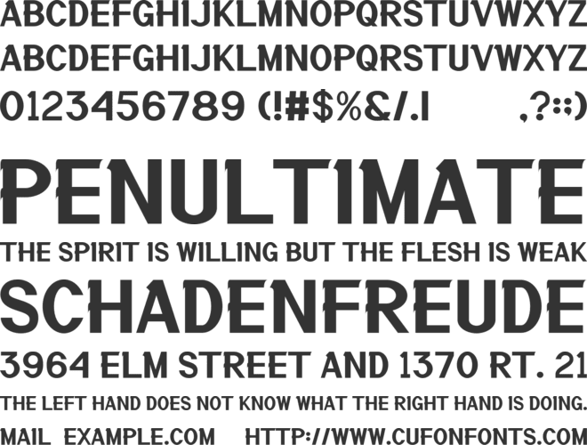 Wantir font preview