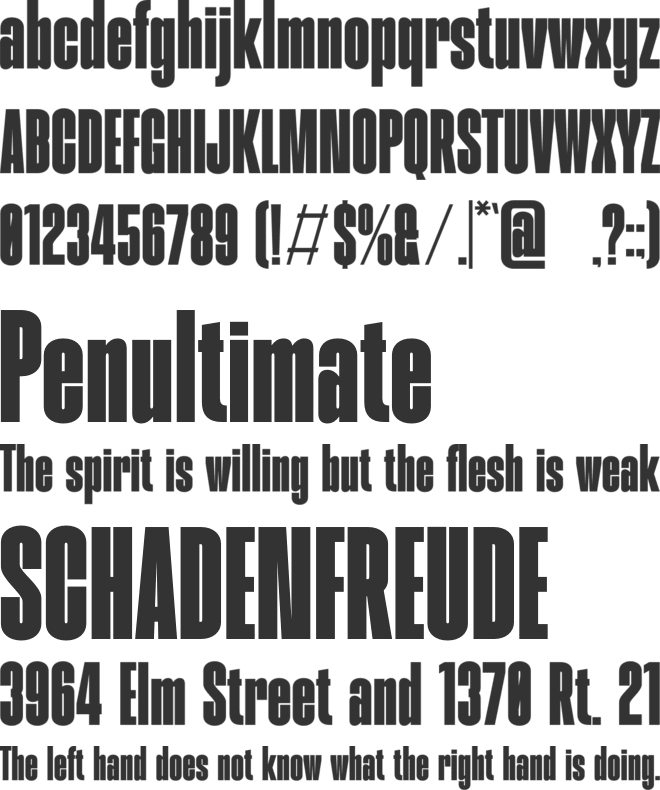 Waldrip font preview