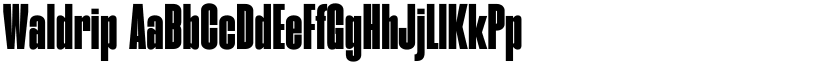 Waldrip font