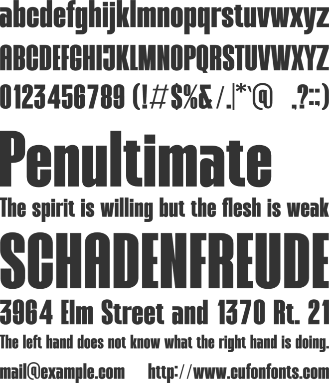 Volling font preview