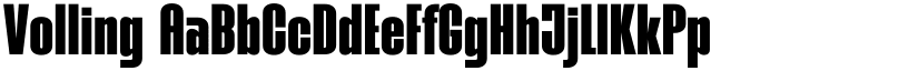 Volling font