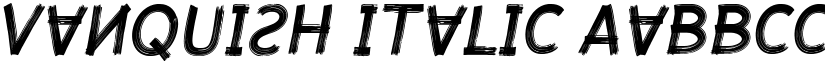 Vanquish Italic font