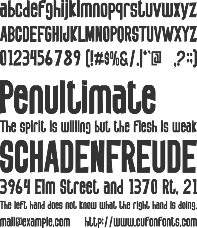 Spiker Story font preview