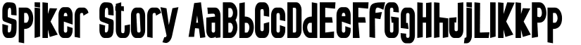 Spiker Story font