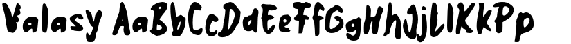 Valasy font