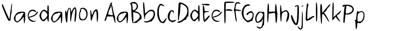 Vaedamon font