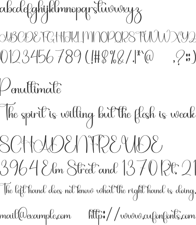 Somethink font preview