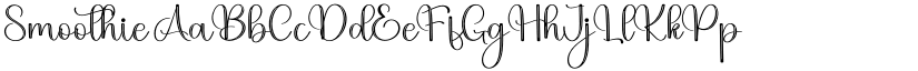 Smoothie font
