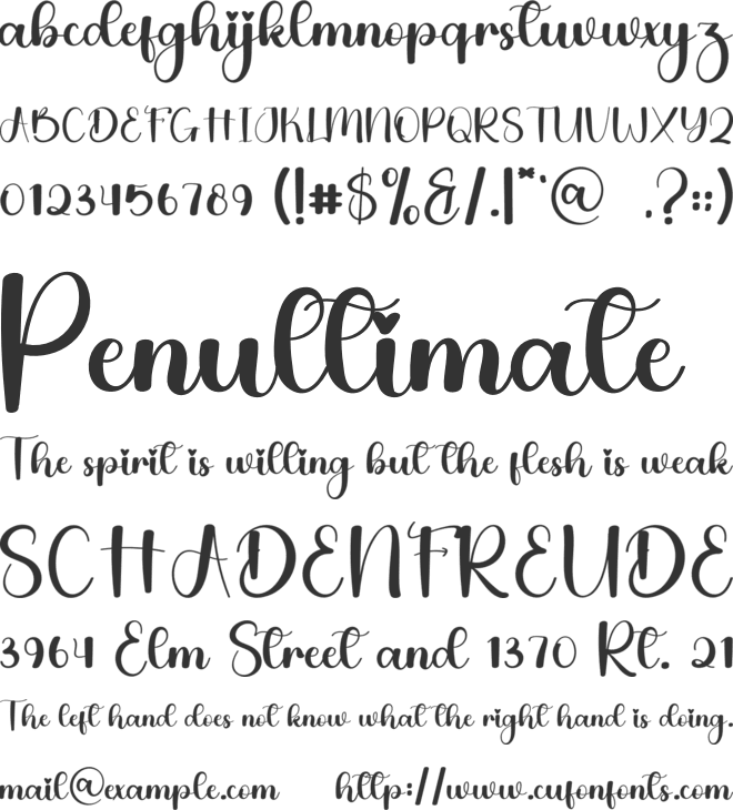 Baby Powder font preview