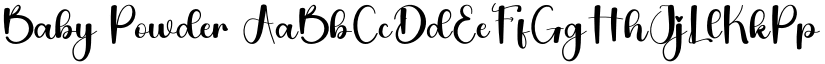 Baby Powder font