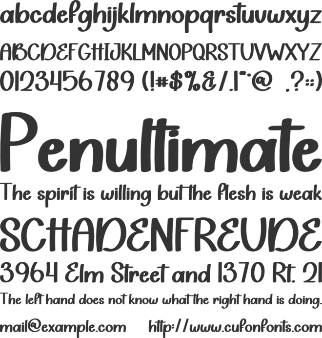 Baby Milestone font preview