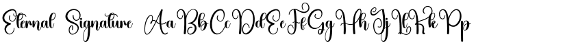Eternal Signature font download