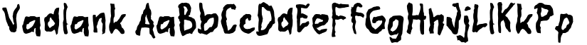 Vadlank font