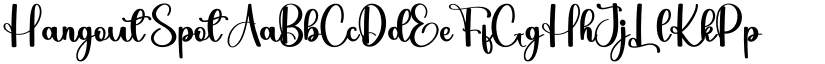 Hangout Spot font