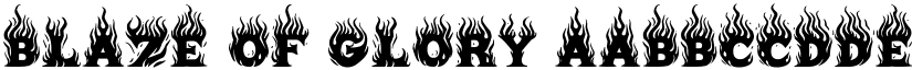 Blaze of Glory font