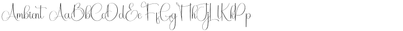 Ambient font