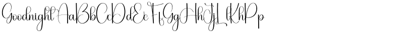 Goodnight font