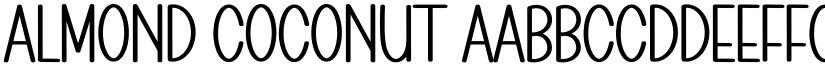 Almond Coconut font
