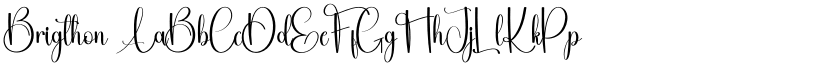 Brigthon font