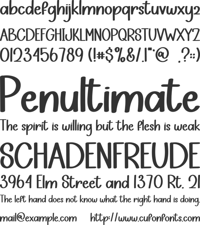 Comic Lover font preview