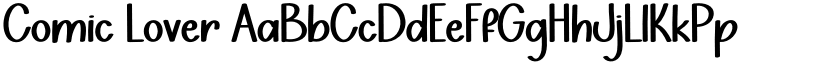 Comic Lover font