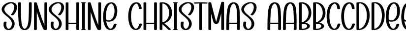 Sunshine Christmas font
