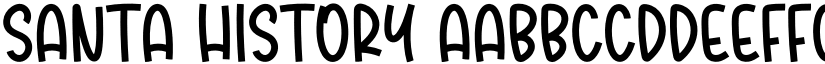 Santa History font