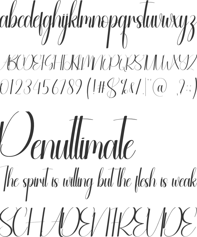 Santa Happyday font preview