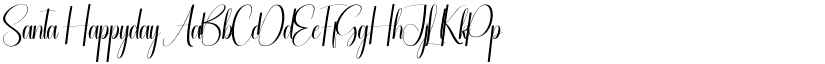 Santa Happyday font