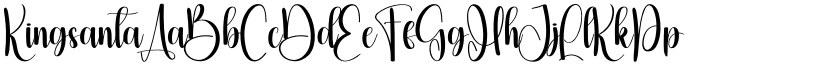 Kingsanta font