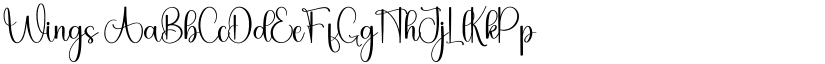 Wings font