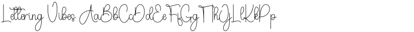 Lettering Vibes font