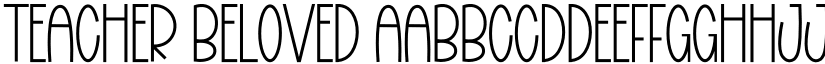Teacher Beloved font