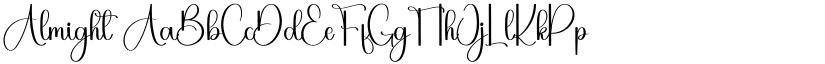 Almight font