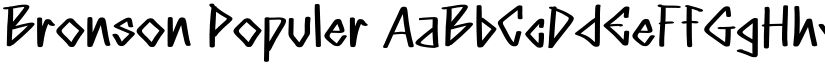 Bronson Populer font