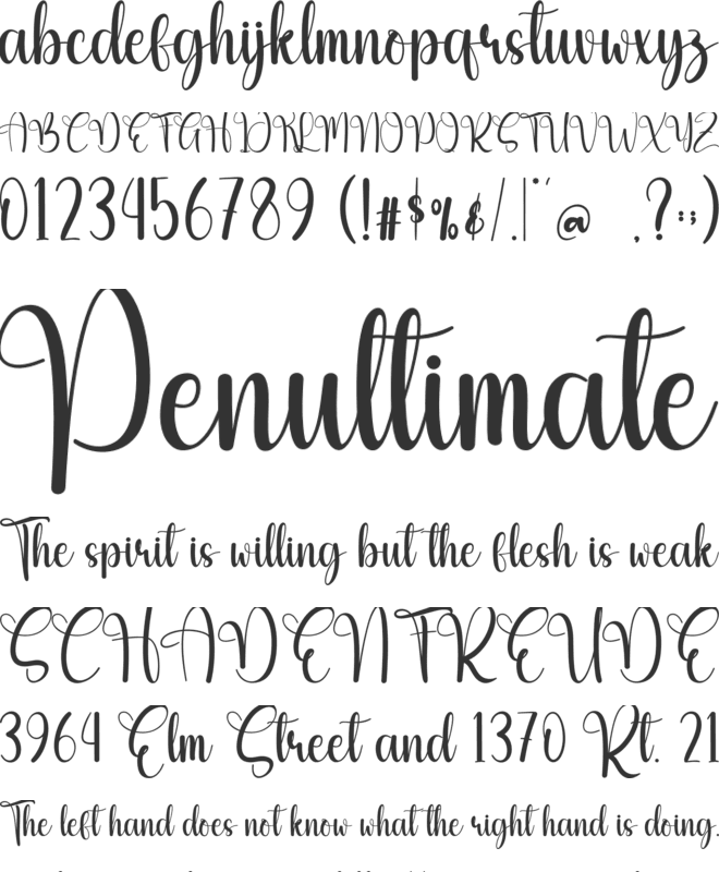 Hello Lovegirl font preview