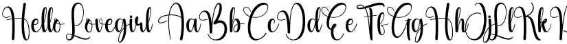 Hello Lovegirl font