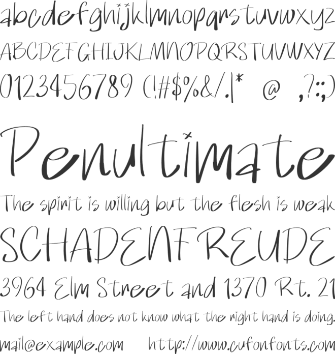 Broken Junior font preview