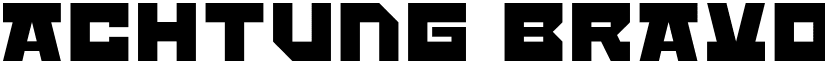 Achtung Bravo font