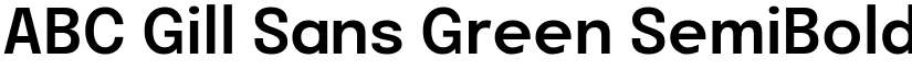 ABC Gill Sans Green SemiBold font