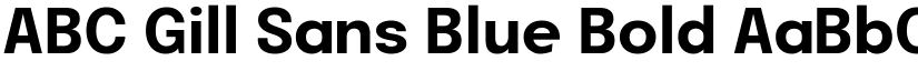 ABC Gill Sans Blue Bold font