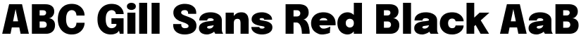 ABC Gill Sans Red Black font