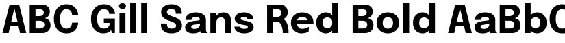 ABC Gill Sans Red Bold font