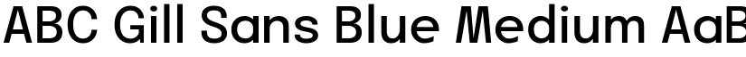 ABC Gill Sans Blue Medium font